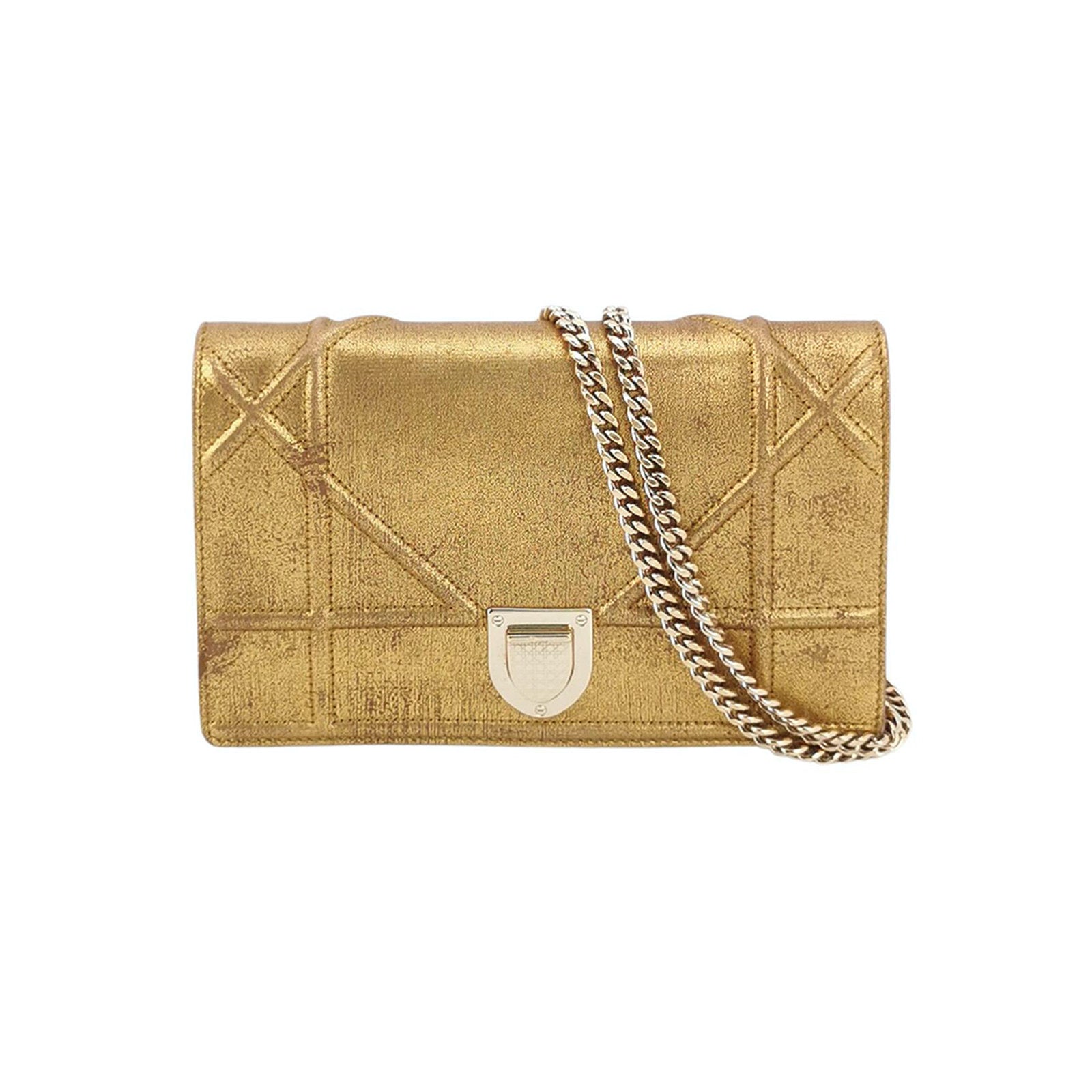 Diorama gold fashion bag