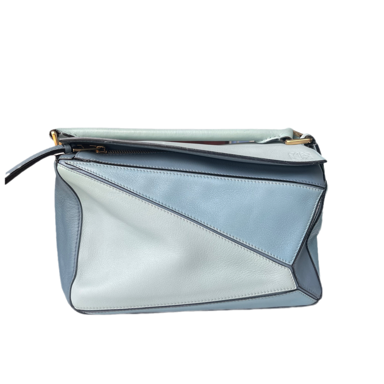 Loewe Puzzle Small Multi tone Blue Leather Crossbody Bag