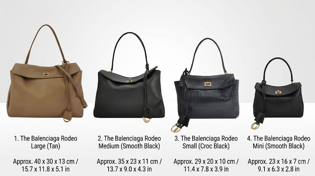 Big Bag Energy or Mini Chic? The Balenciaga Rodeo Size Breakdown