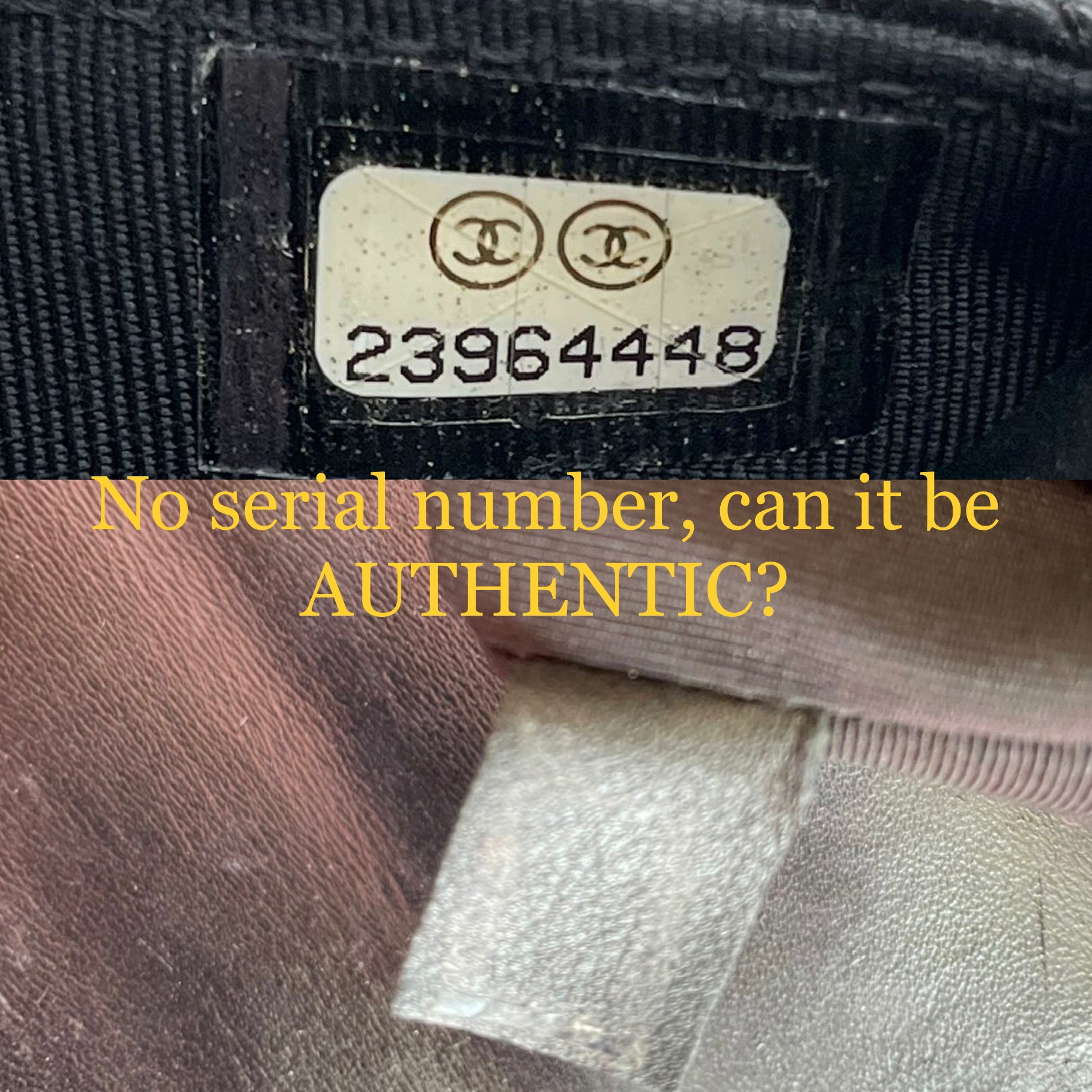 YES Chanel can be authenticated without a serial number sticker