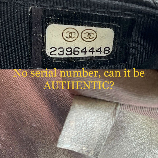 chanel serial number and year table