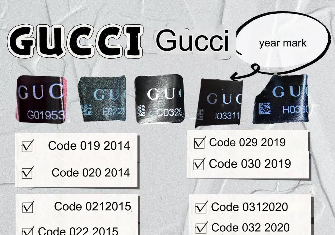 How to Tell the Year of Manufacture from Gucci's Black Label