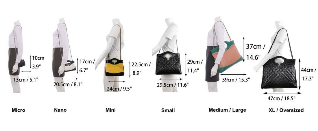 Size Guide of Chanel 31 Bag - A Re-imaged Envelop Bag