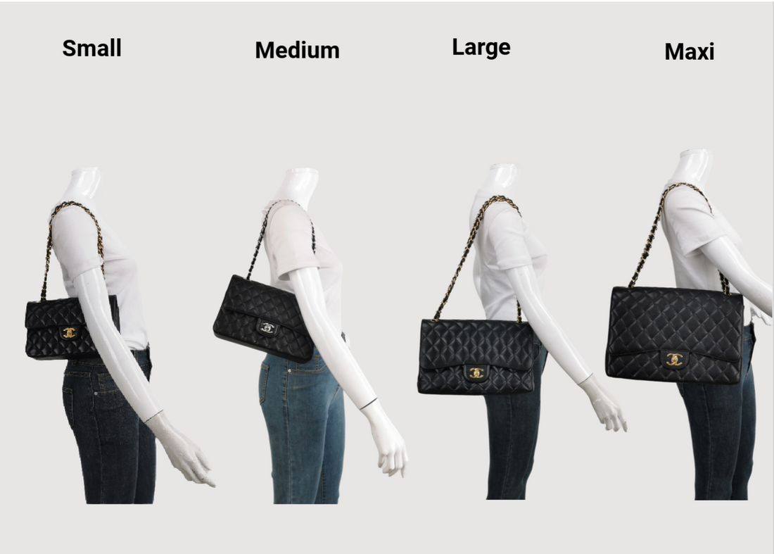 Timeless Size Guide to the Chanel Timeless Classic Flap-Luxbags