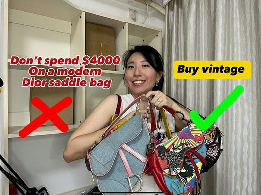 Don't Spend $4000 on a mordern Dior Saddle bag, buy Vintage-Luxbags