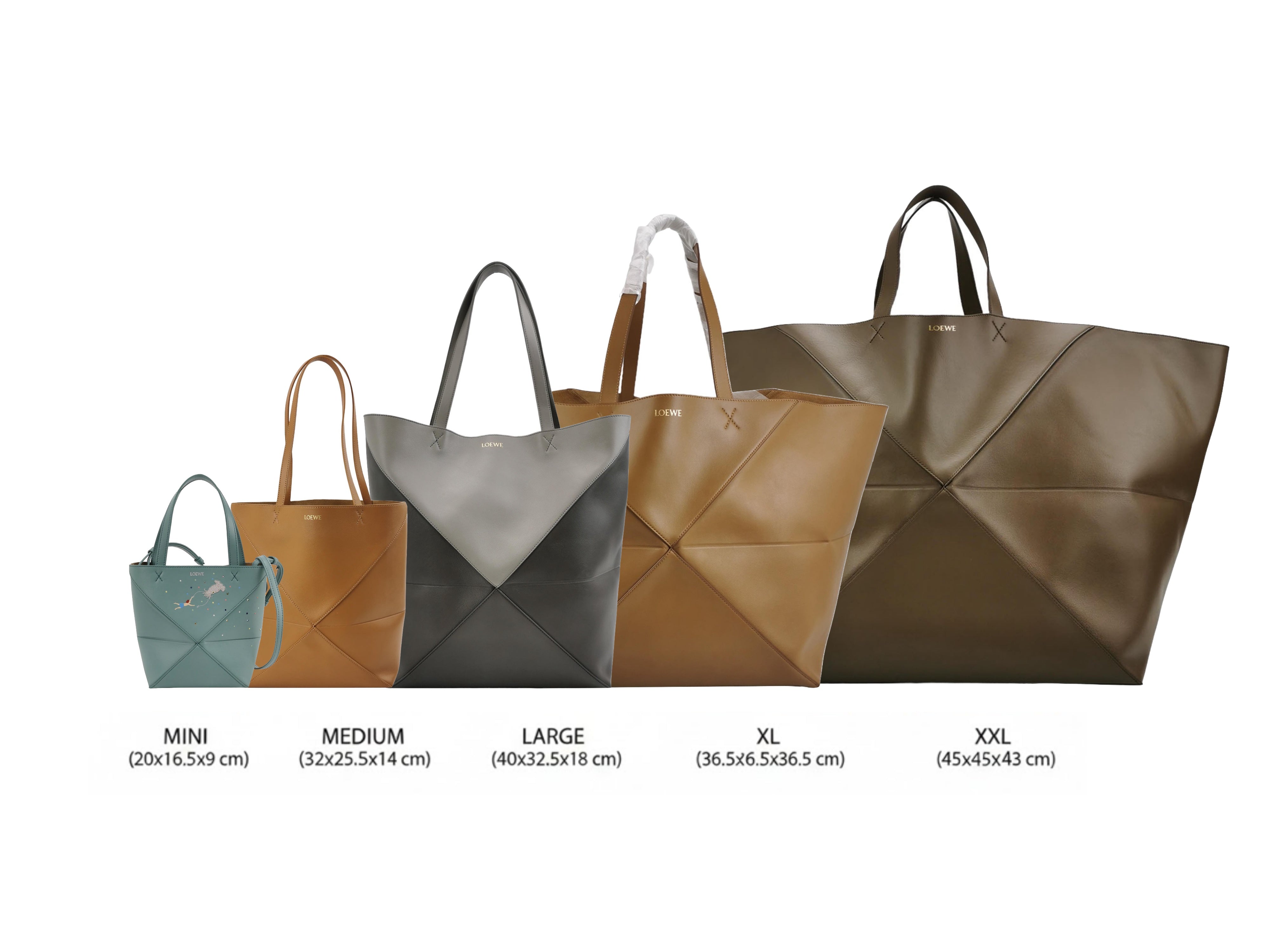 The Ultimate Guide to the Loewe Puzzle Fold Tote Bag Sizes