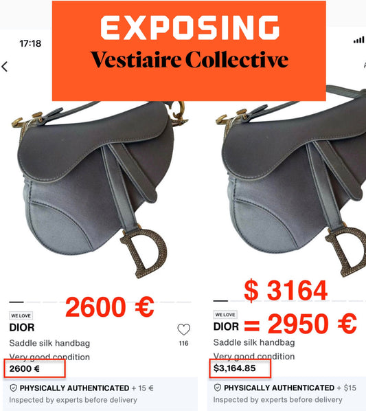 Exposing Vestiaire collectives’s hidden cost currency conversion fees
