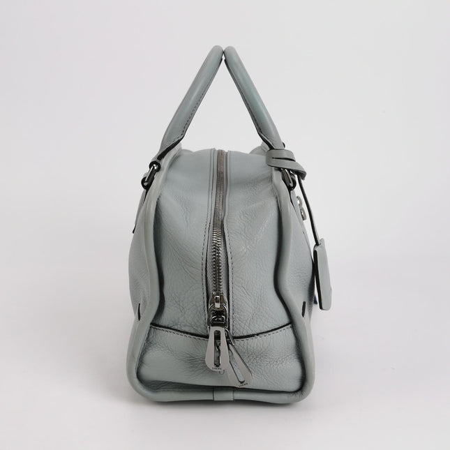 Loewe Amazona 29 Blue Leather Elephant Lock Silver-tone Hardware