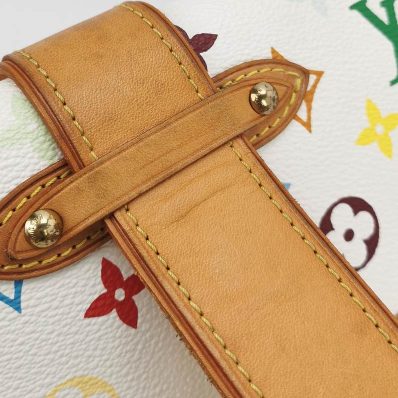 Louis Vuitton x Takashi Murakami Shirley Shoulder Bag White Multicolor