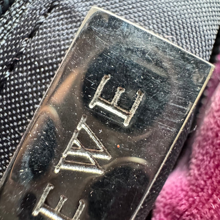 Loewe Amazona 19 Mini Handbag in Purple Velvet with Crystal Logo