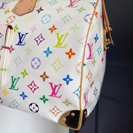 Louis Vuitton x Takashi Murakami Speedy 40 White Multicolor