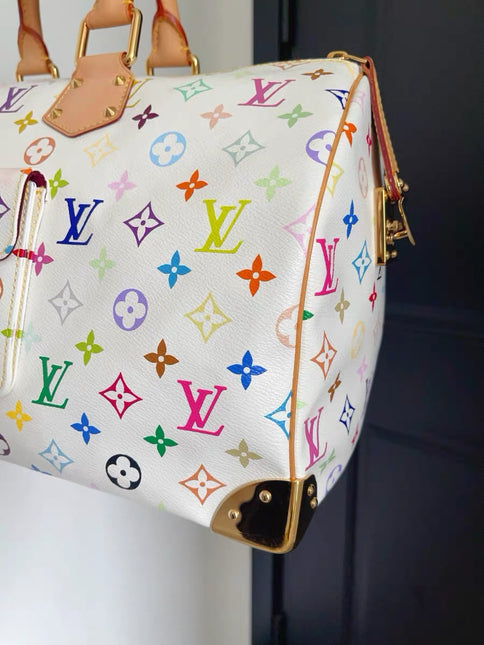 Louis Vuitton x Takashi Murakami Speedy 40 White Multicolor