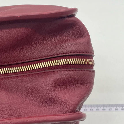 Loewe Amazona 36 Medium Burgundy Leather Dragon Lock Gold-tone Hardware