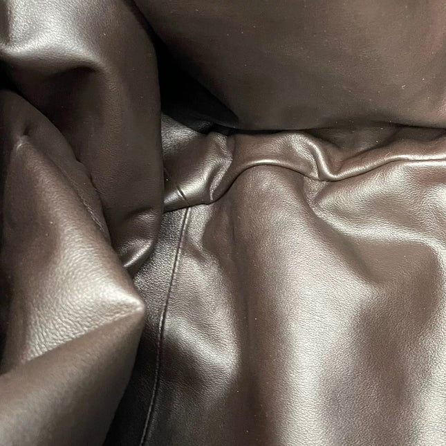 Bottega Veneta Jodie Maxi Lambskin Leather Chocolate Brown 70cm