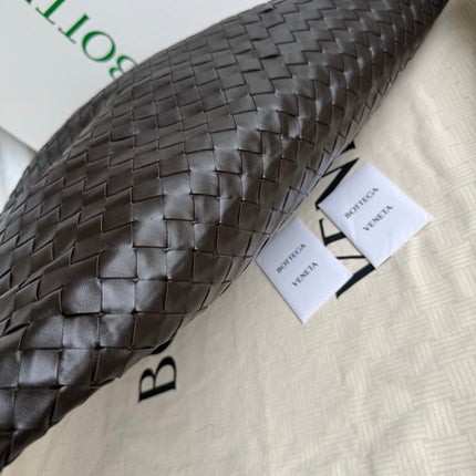Bottega Veneta Hop Large Leather Fondant Chocolate Brown Hobo Bag
