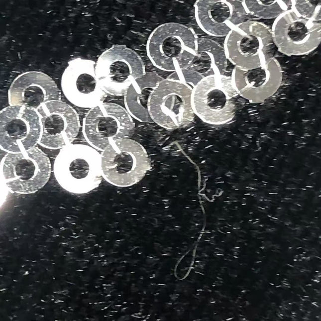 FENDI Mini Bucket White Heart Shaped Sequin Black Bag