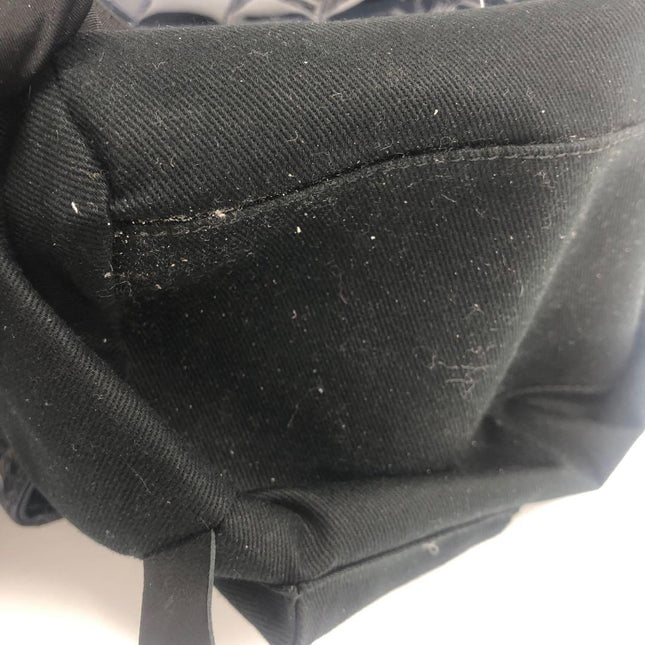 Chanel Coco Shine Small Tote Black Quilted Patent Leather Silver Hardware 2014-15