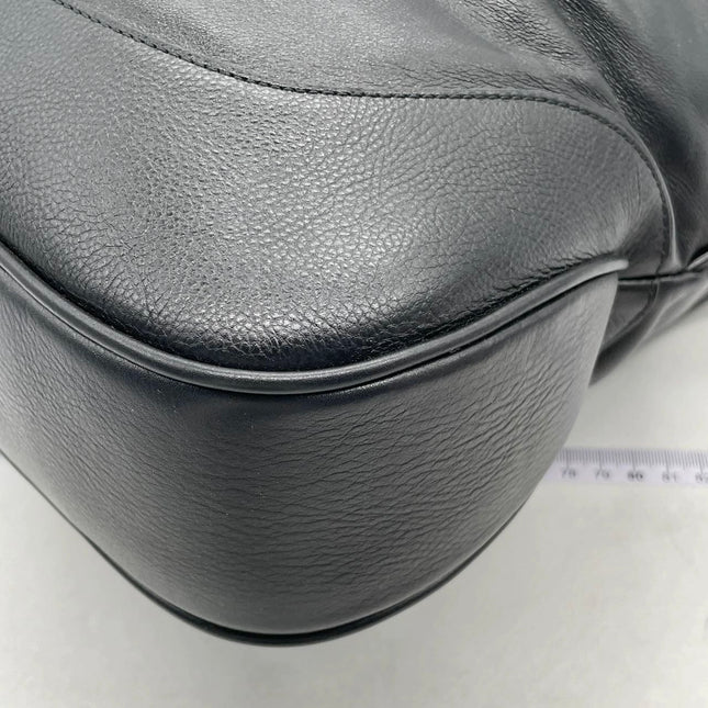 Gucci Jackie 1961 Large Black Calfskin Leather With Long Strap