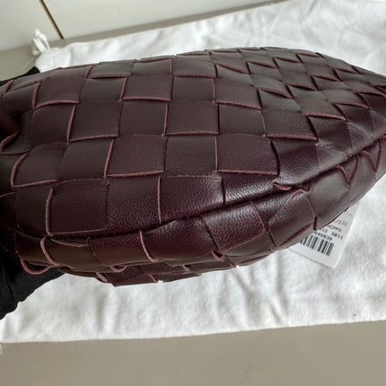 Bottega Veneta Jodie Mini Dark Burgundy Wine Leather