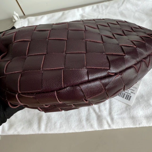 Bottega Veneta Jodie Mini Dark Burgundy Wine Leather