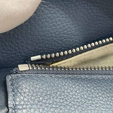 Loewe Puzzle Small Navy Grained Calfskin Leather Bag