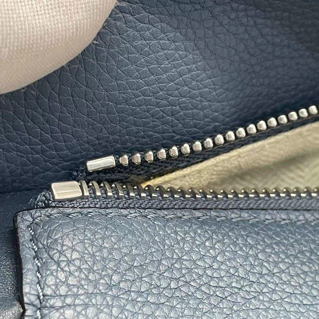 Loewe Puzzle Small Navy Grained Calfskin Leather Bag