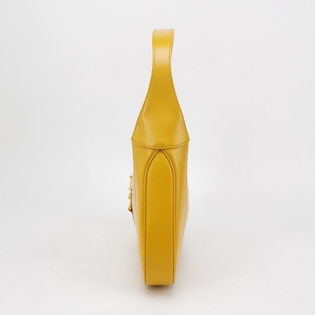Gucci Jackie 1961 Yellow Leather Bag Small Shoulder Bag With Strap