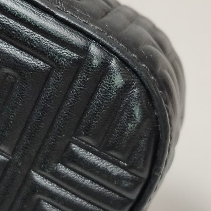 Fendi Baguette 1997 Re-edition 3D Embossed Black Leather Shoulder bag