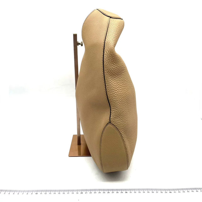 Gucci Jackie Beige Sand Leather Silver Hardware