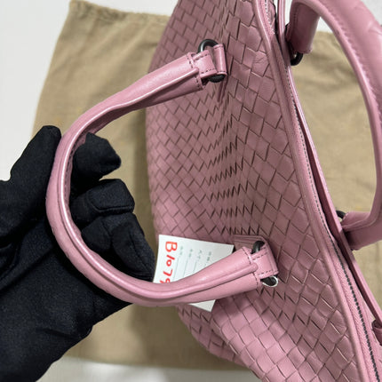 Sold Bottega Veneta Medium Convertible Tote Bag Hobo Cherry Pink Leather Two-way Carry 40cm