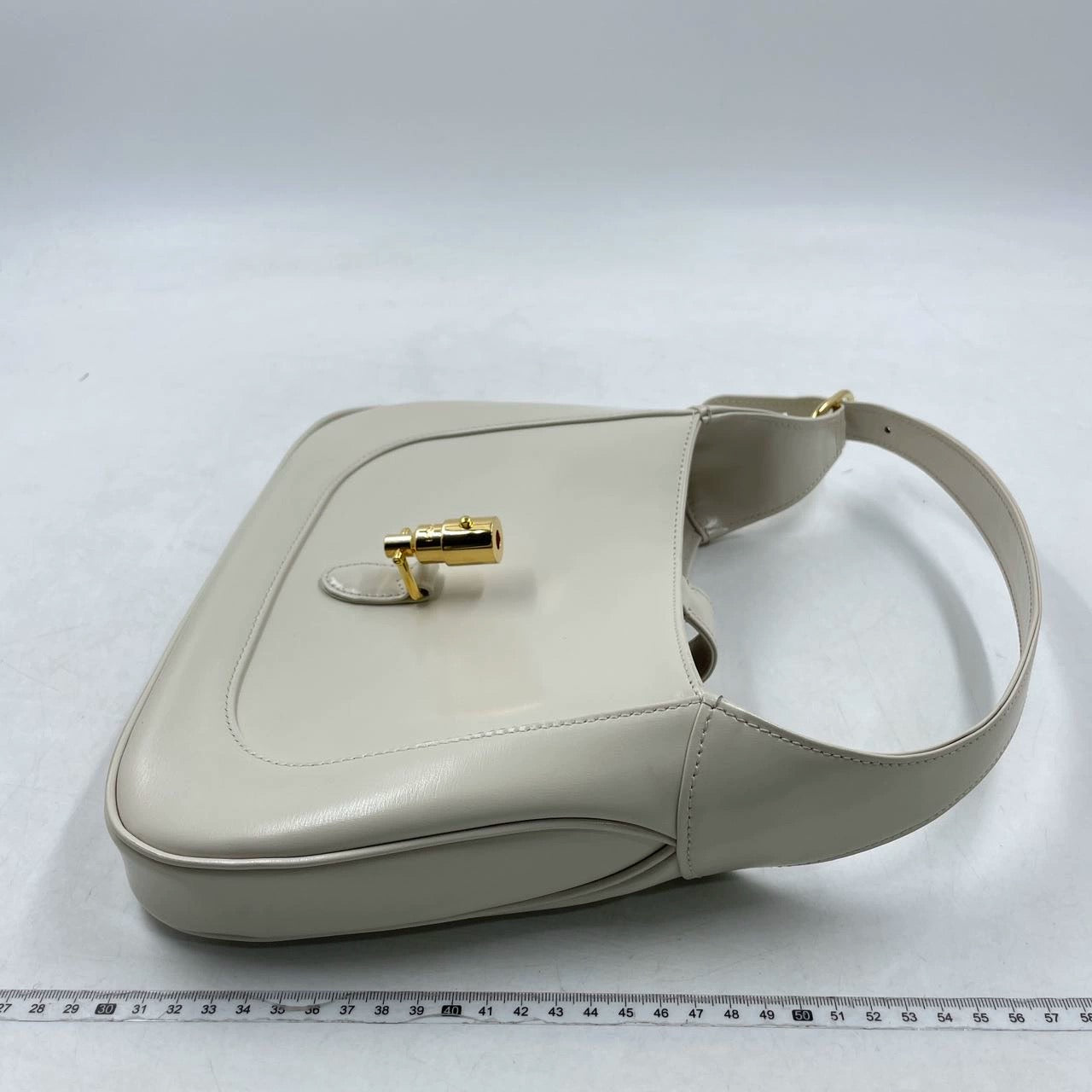 Sold Gucci Jackie 1961 Small Leather Bag with Adjustable Strap White