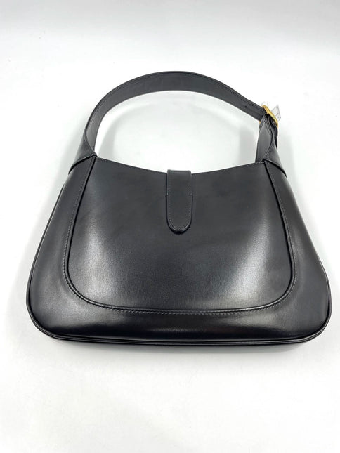 Sold Gucci Jackie 1961 Black Leather Bag with Adjustable Strap