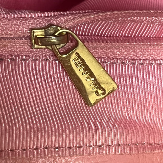 Chanel Cerf Executive Medium Pink Leather Handbag 35cm