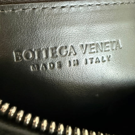 Bottega Veneta Jodie Medium Black Lambskin Leather Silver Hardware