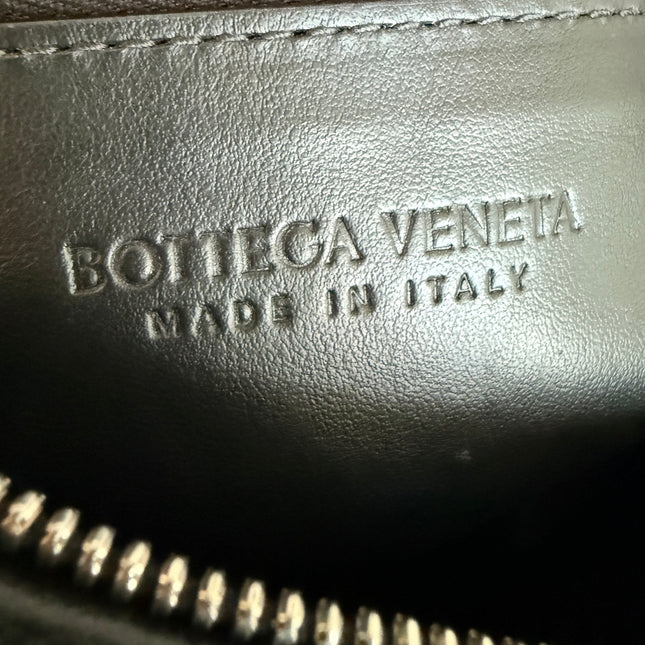 Bottega Veneta Jodie Medium Black Lambskin Leather Silver Hardware