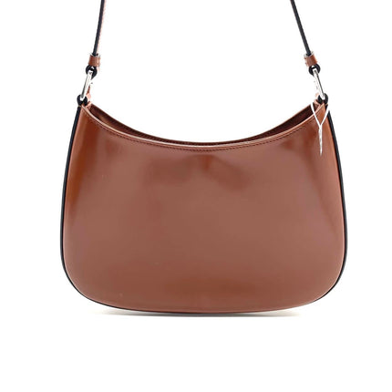 Prada Cleo Caramel Brown Leather Shoulder Bag
