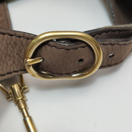 Gucci Jackie 1961 Soft Medium Brown Suede Leather and Monogram Web