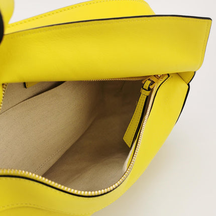 Loewe Puzzle Hobo Yellow Leather Shoulder Bag