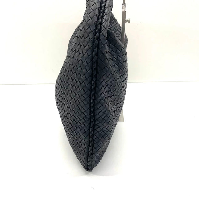 Bottega Veneta Veneta Sac Hobo Maxi en Cuir Noir 52-54cm