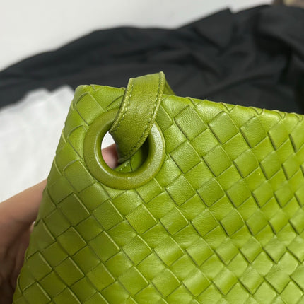 Bottega Veneta Garda Avocado Green Intrecciato Nappa Leather Large 33cm