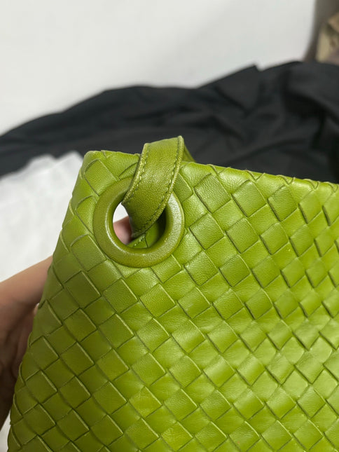 Bottega Veneta Garda Avocado Green Intrecciato Nappa Leather Large 33cm