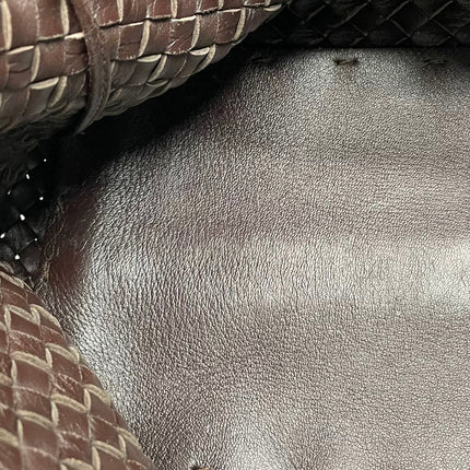 Bottega Veneta Cabat Tote Intreccio Leather Chocolate Brown 42cm