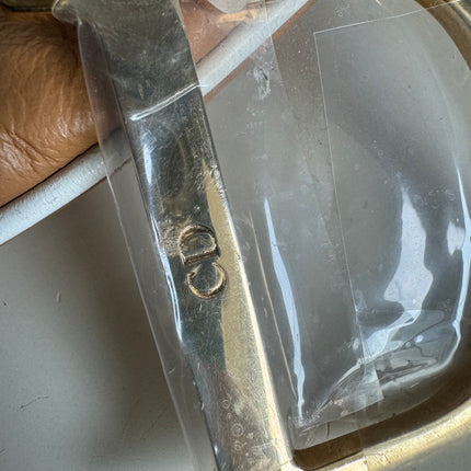 Dior Saddle Vintage Brown Leather and Silk Interior Shoulder Bag