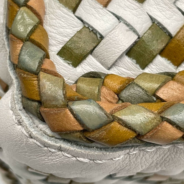 Loewe Puzzle Small Leather Woven Braided Multicolor Crossbody Bag