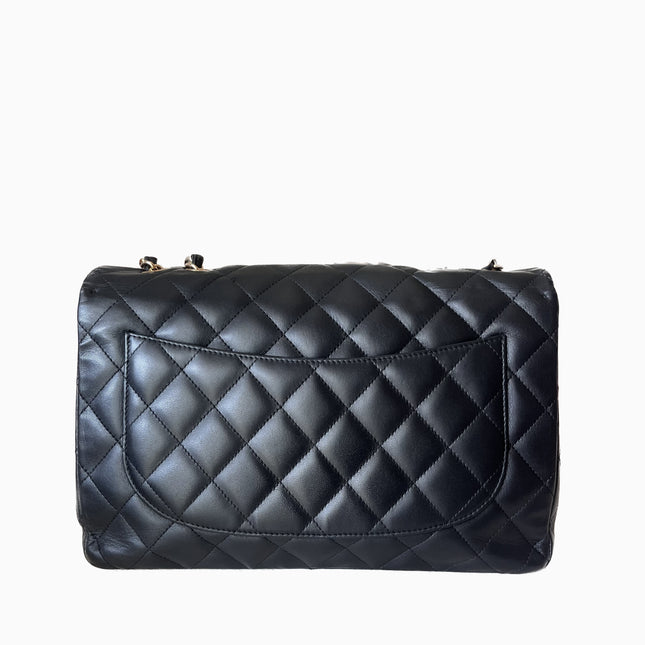 Sold Chanel Timeless/ Classic Flap Large Black with Gold Hardware