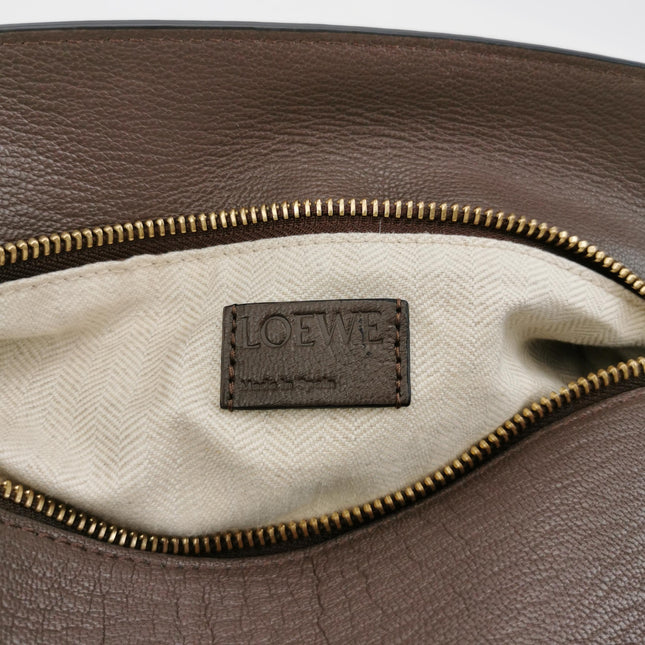 Loewe Puzzle Small Leather Dark Chocolate Brown Crossbody Bag New Design