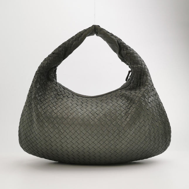 Bottega Veneta Hobo Bag Lambskin leather Dark Grey Large 47cm