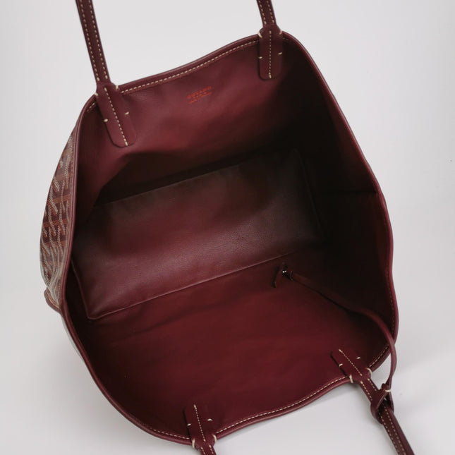 Goyard Anjou PM Medium Tote Burgundy Reversible Leather Lining