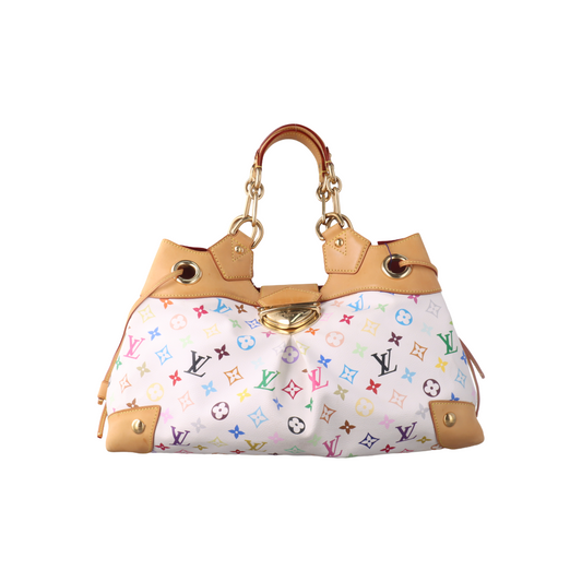 Louis Vuitton x Takashi Murakami Ursula Shoulder Bag White Multicolor-Luxbags