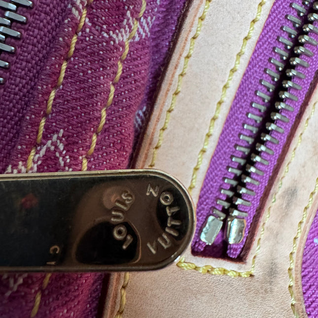 Louis Vuitton Denim Neo Speedy Boston Bag Pink